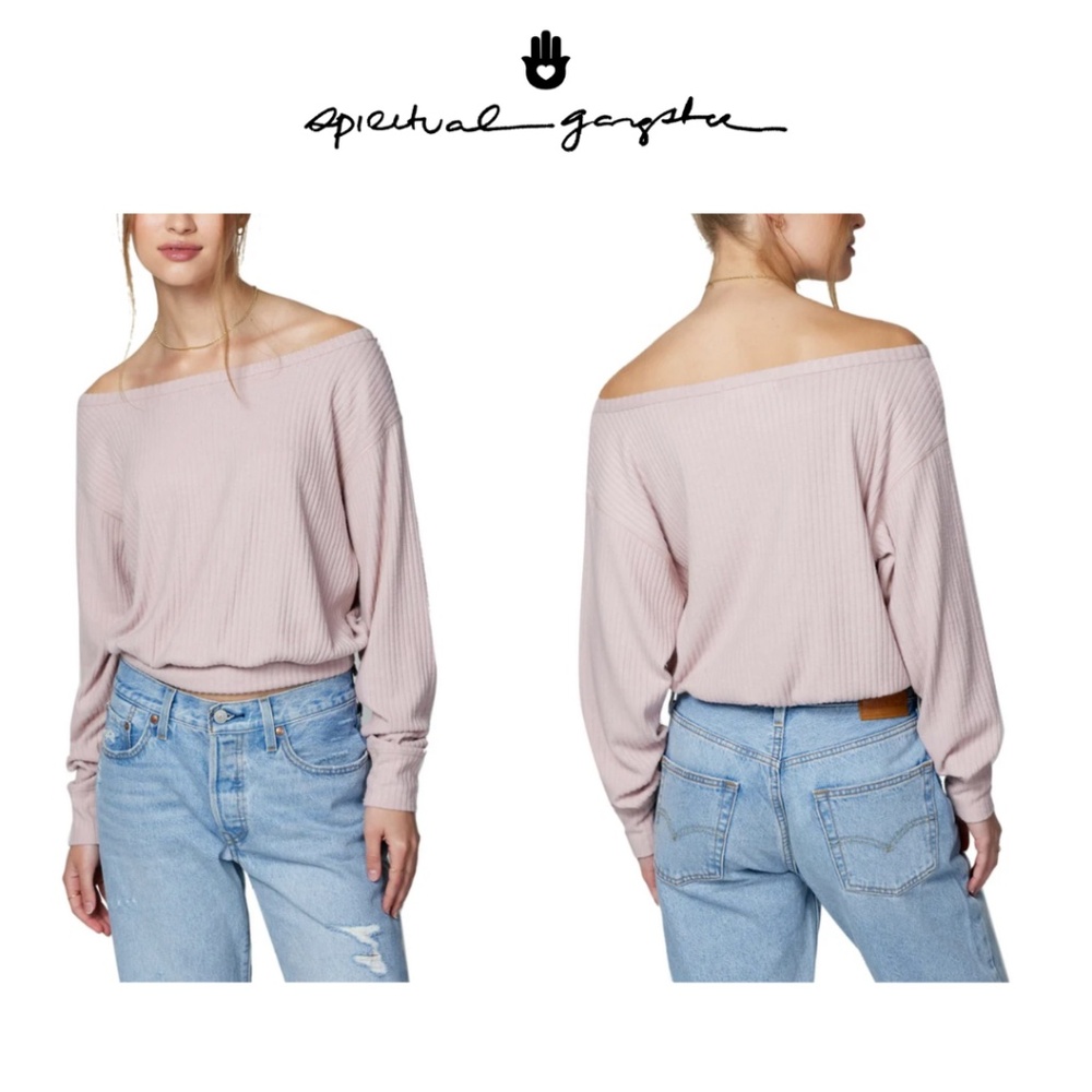 Spiritual Gangster Ballet Rib Banded Hem Vida